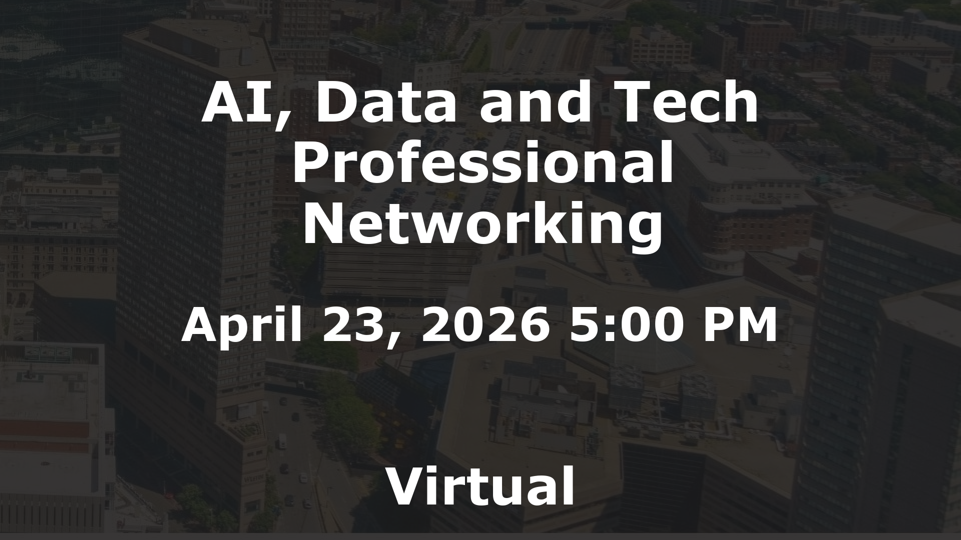 AI, Data and Tech Professional Networking event image
